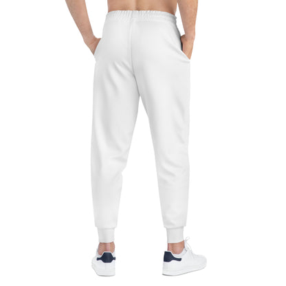 Eagle and Dove Athletic Joggers — Minimal Black/White Graphic Sweatpants