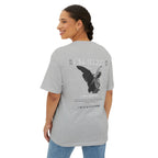 Black Tshirt Angel Statue — 'Pure Remorse' Streetwear.