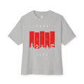 Boxy Tee — Red Bar Yoga Silhouette Graphic