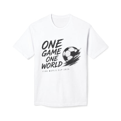 One World One Game Soccer T-Shirt — World Cup 2026 Football Tee