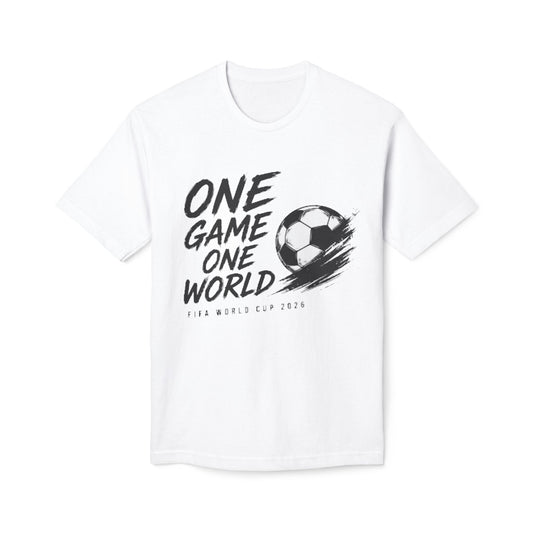 One World One Game Soccer T-Shirt — World Cup 2026 Football Tee