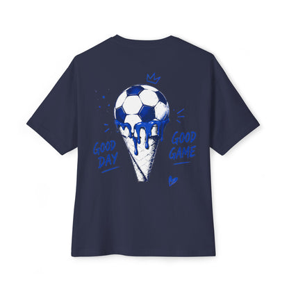 Soccer 'Game On' Graphic Tee – Play for the Dream Oversized Shirt