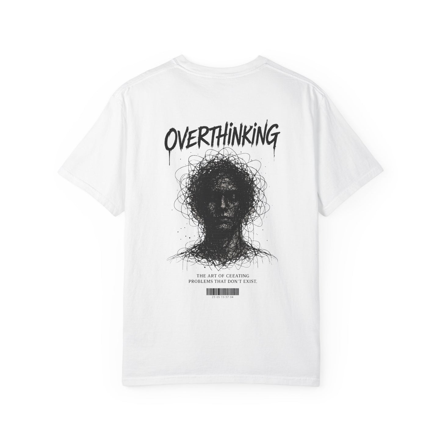 Overthinking Graphic T-Shirt — 404 “Peace of Mind Not Found” Mental Health Tee