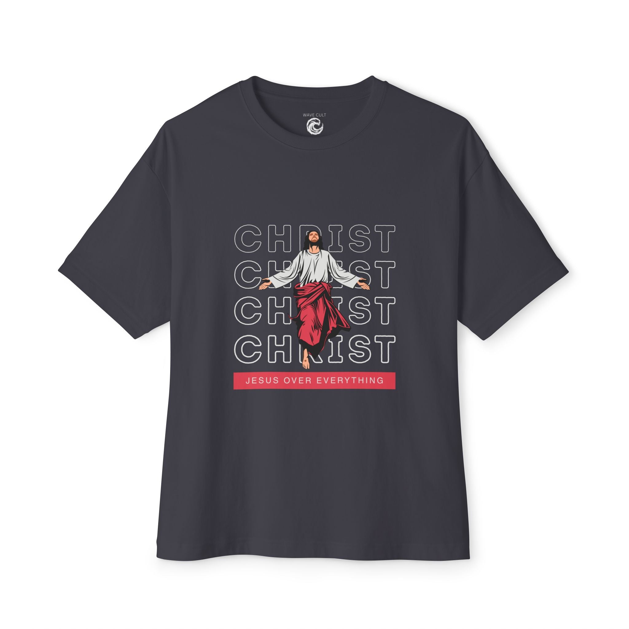 Jesus tshirt. Retro Jesus Graphic Oversized Boxy Shirt
