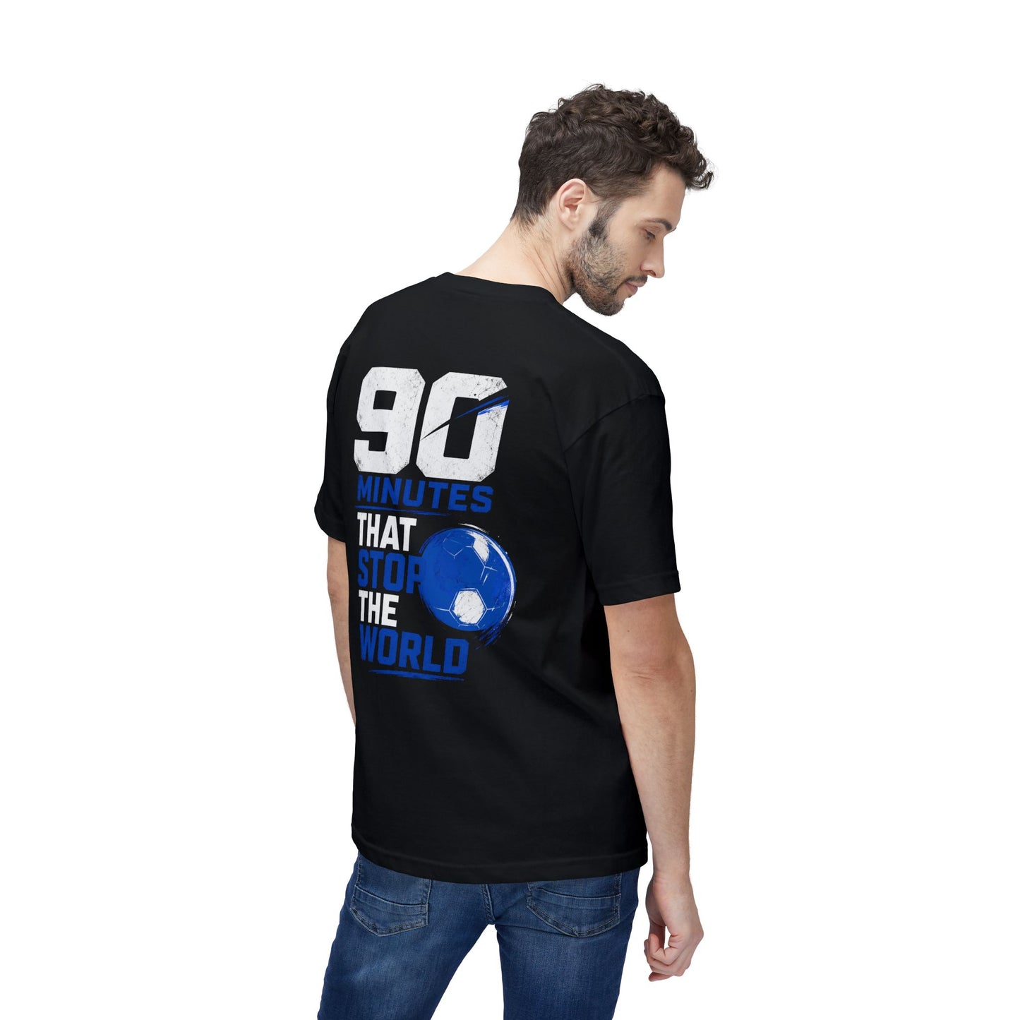Soccer Club Graphic T-Shirt — “90 Minutes That Stop The World” Football Tee