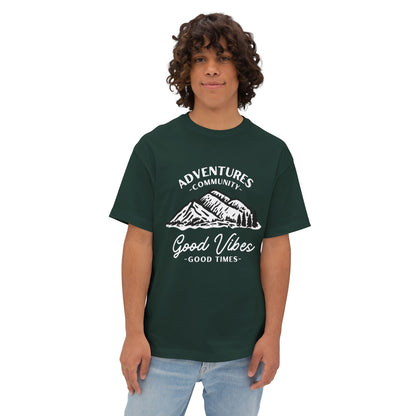 Adventure Mountains T‑Shirt — Good Vibes Outdoor Graphic Tee