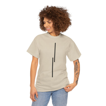 Minimalist Vertical Lines Unisex T‑Shirt — Modern Graphic Tee
