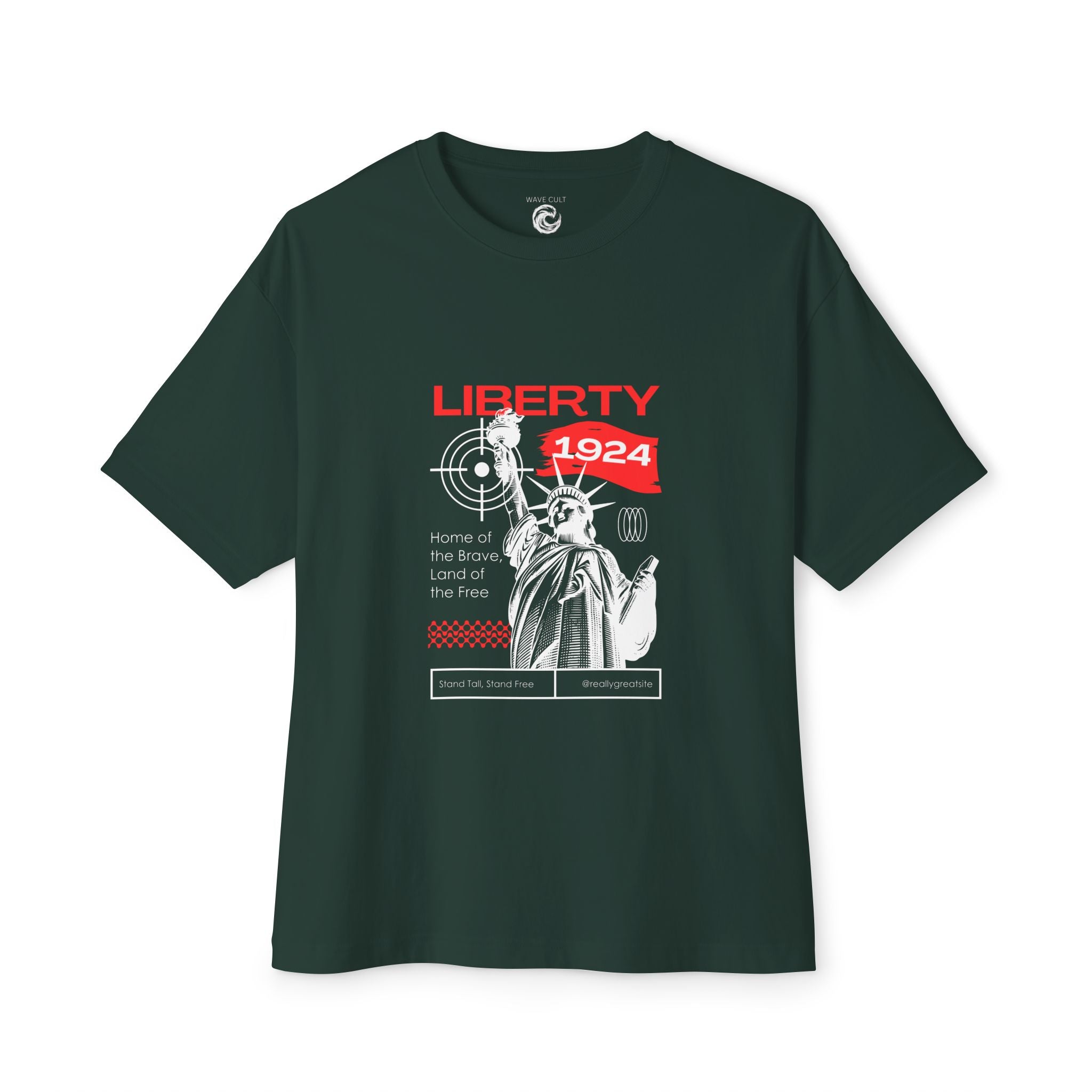 Black tshirt Liberty 1924 — Statue of Liberty Vintage Urban