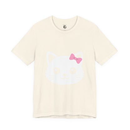 Cute Kawaii Cat Face Tee — Cute Kitty Graphic T-Shirt