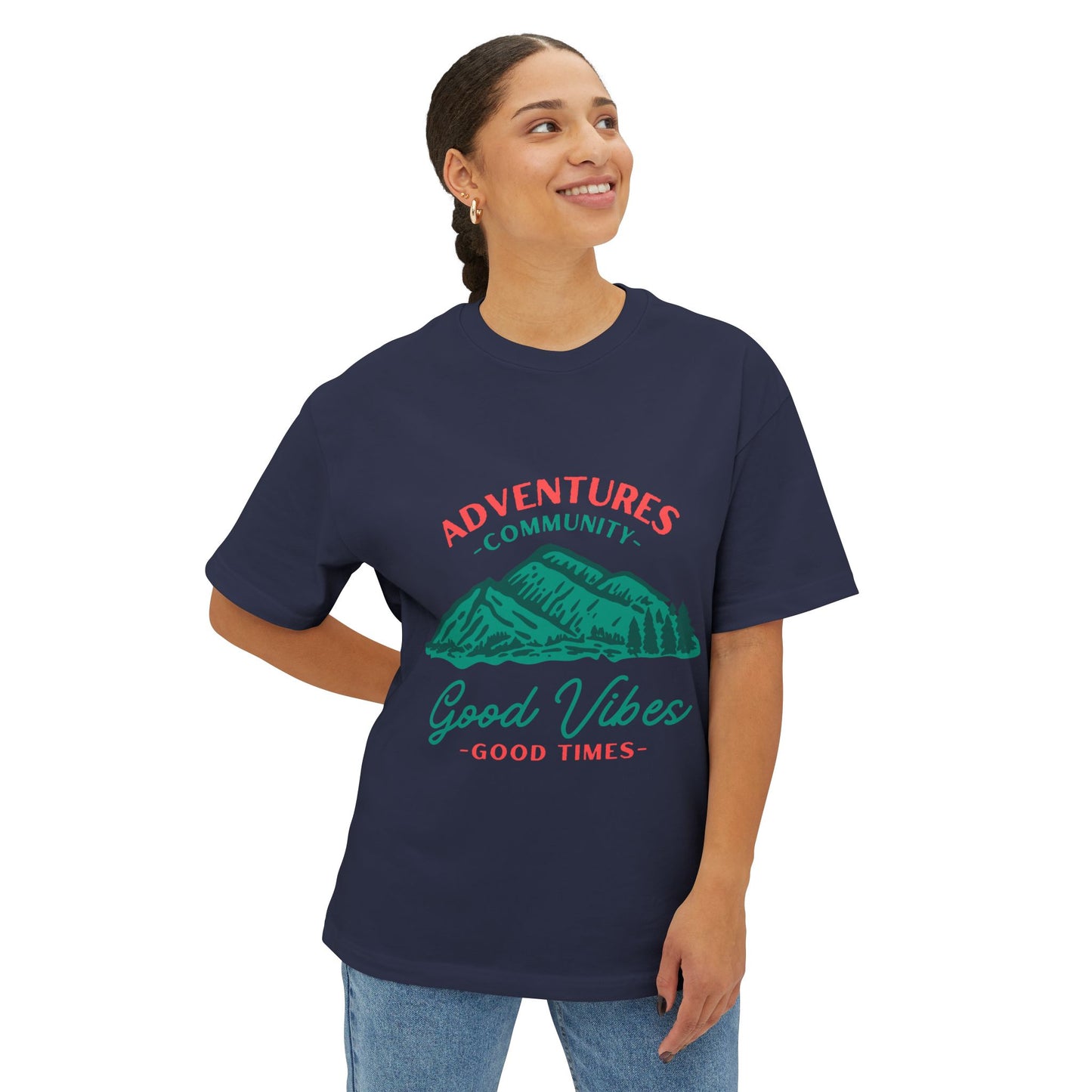 Good Vibes Mountain Tee — Adventures Community Graphic T-Shirt
