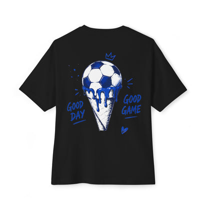 Soccer 'Game On' Graphic Tee – Play for the Dream Oversized Shirt
