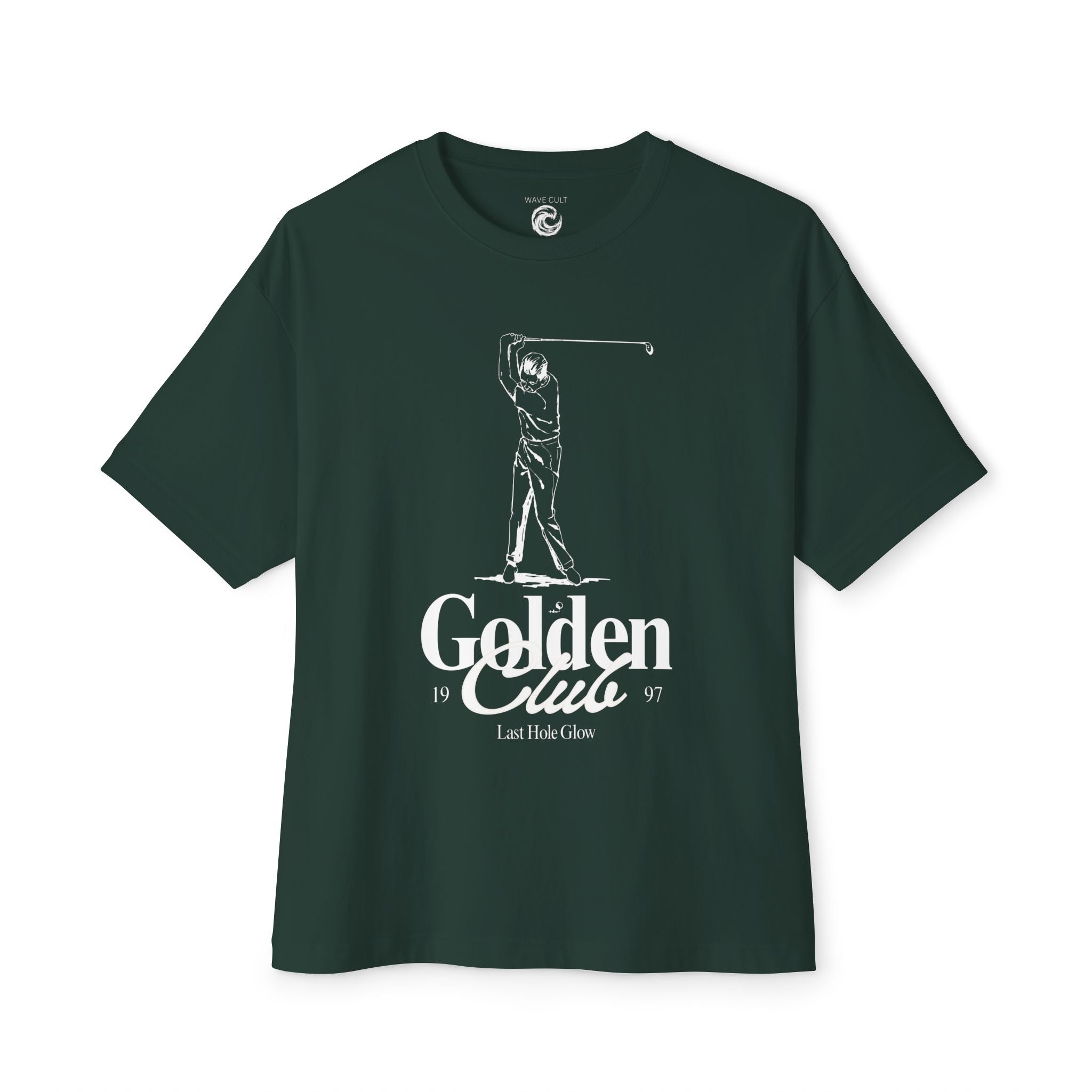 Golf TShirt — "Golden Clue" Vintage Golfer.