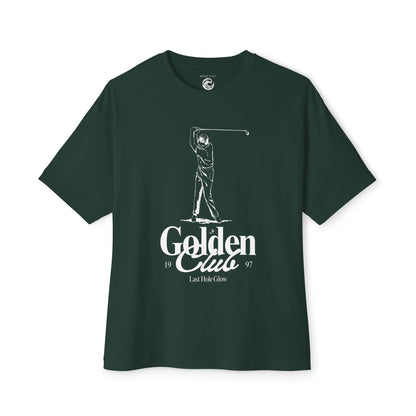 Golf Graphic Tee — "Golden Clue" Vintage Golfer T‑Shirt