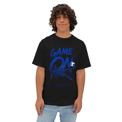 Soccer 'Game On' Graphic Tee – Play for the Dream Oversized Shirt