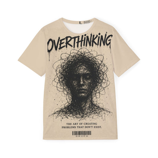 Overthinking Graphic Tee — Mental Health Awareness Art Shirt