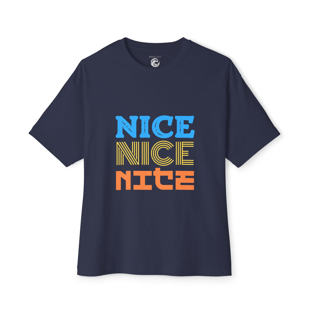 Nice tshirt — Retro Colorblock Graphic T‑Shirt