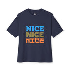 Nice tshirt — Retro Colorblock Graphic T‑Shirt