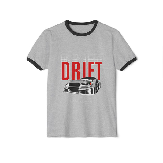 Drift Racing Car Ringer Tee — Vintage Motorsport Drift T‑Shirt