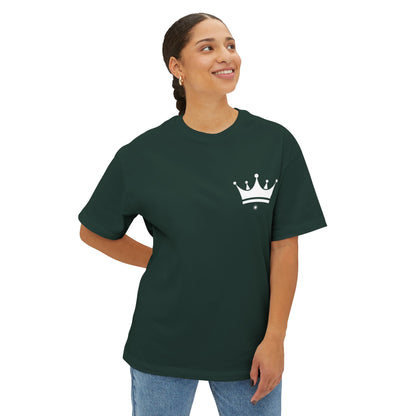 Crown Reflection Tee — Psalm 27:1 Inspirational Oversized T-Shirt