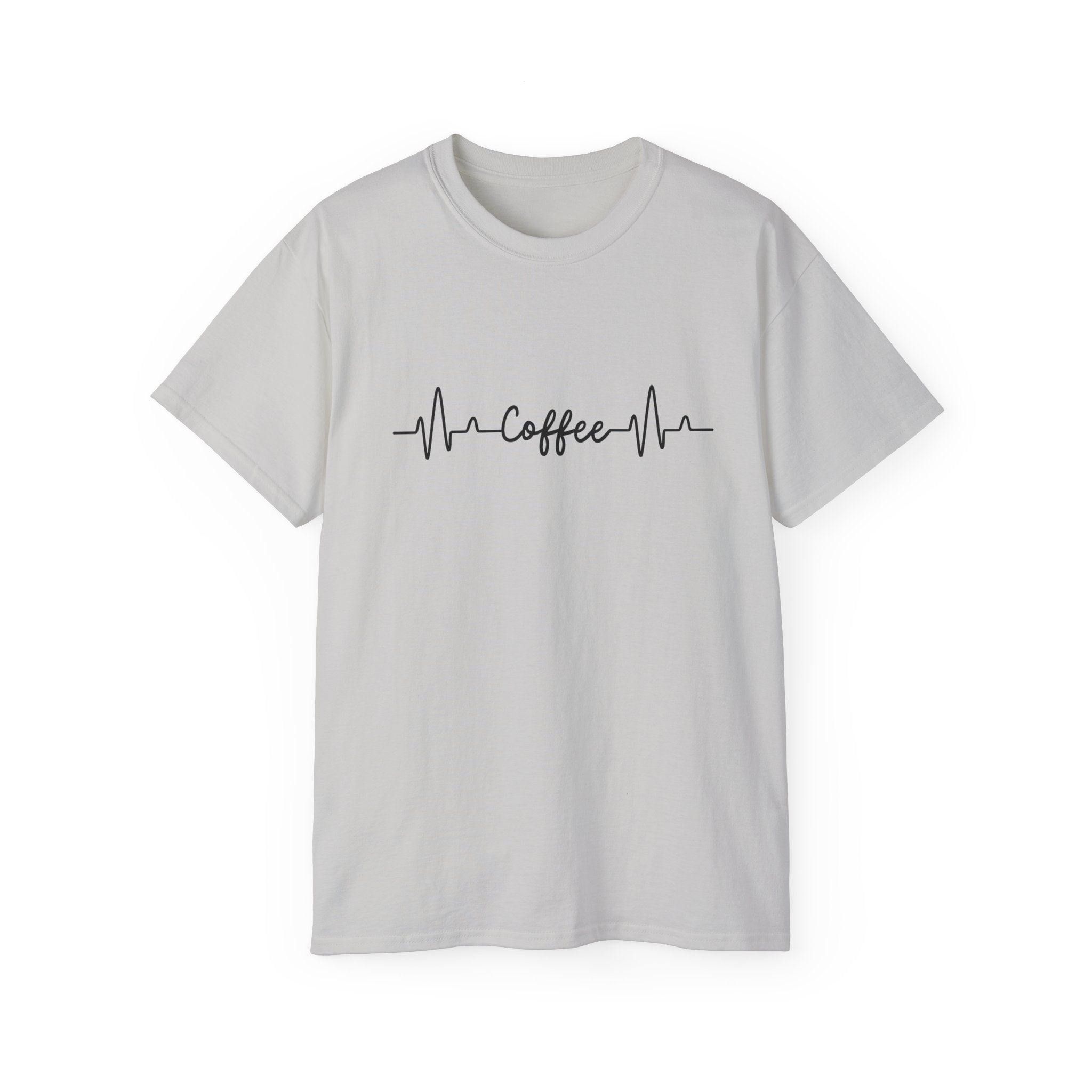 Coffee Heartbeat Tee — Coffee EKG Shirt for Coffee Lovers