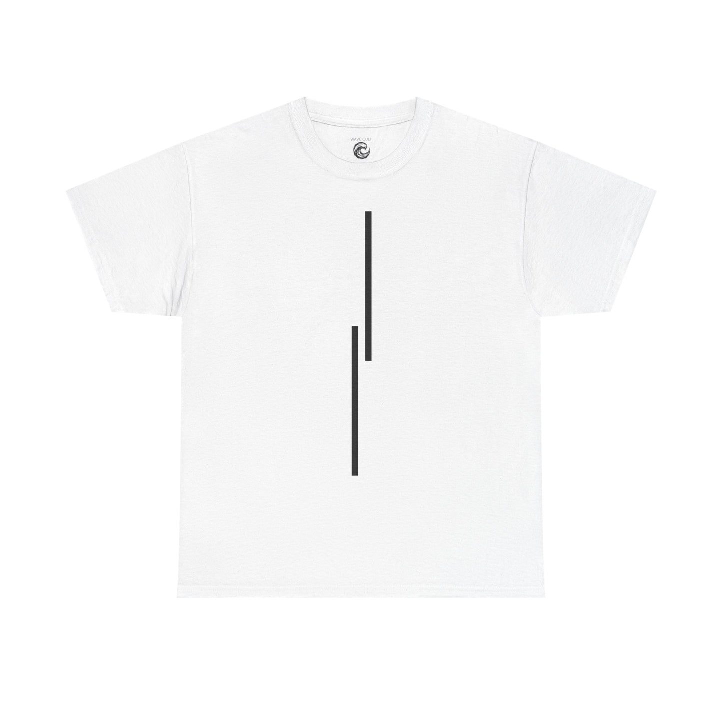 Minimalist Vertical Lines Unisex T‑Shirt — Modern Graphic Tee