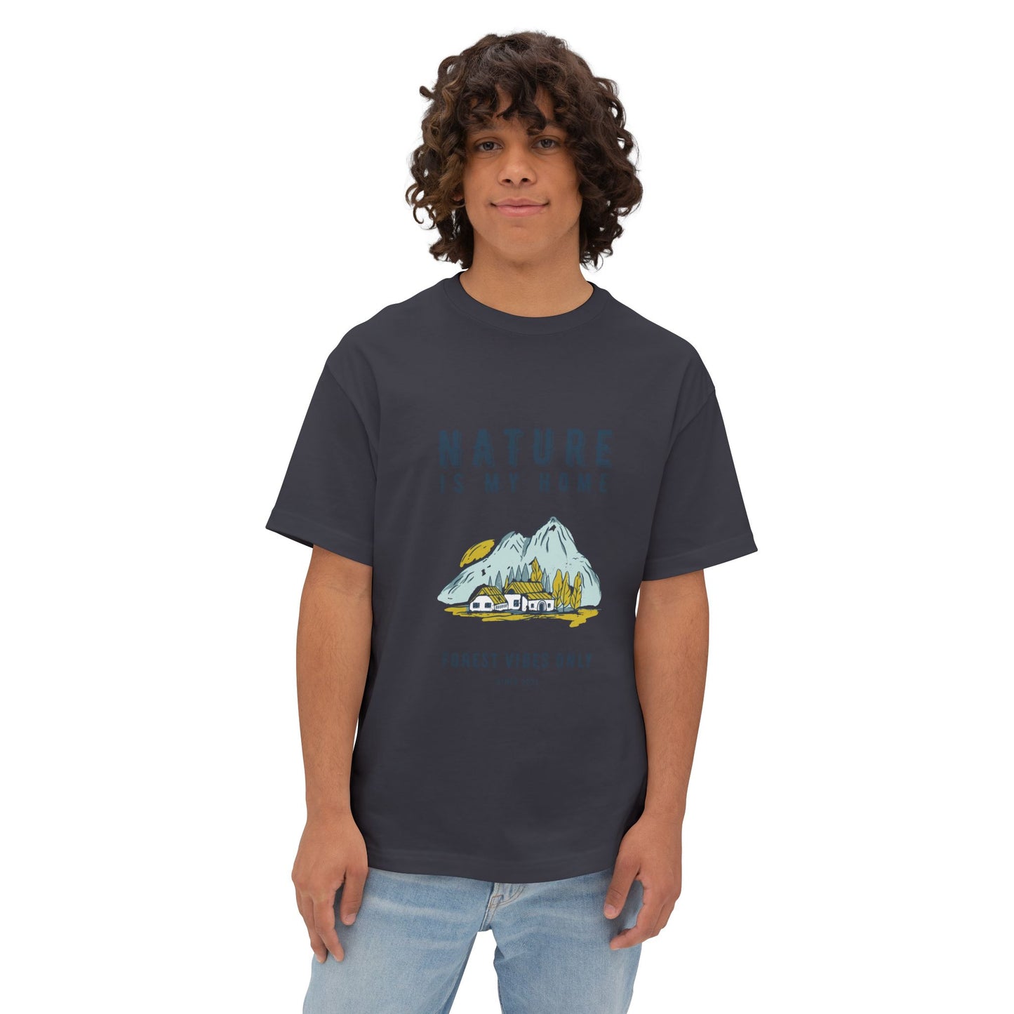 Nature Is My Home T‑Shirt — Mountain Cabin Forest Vibes Tee
