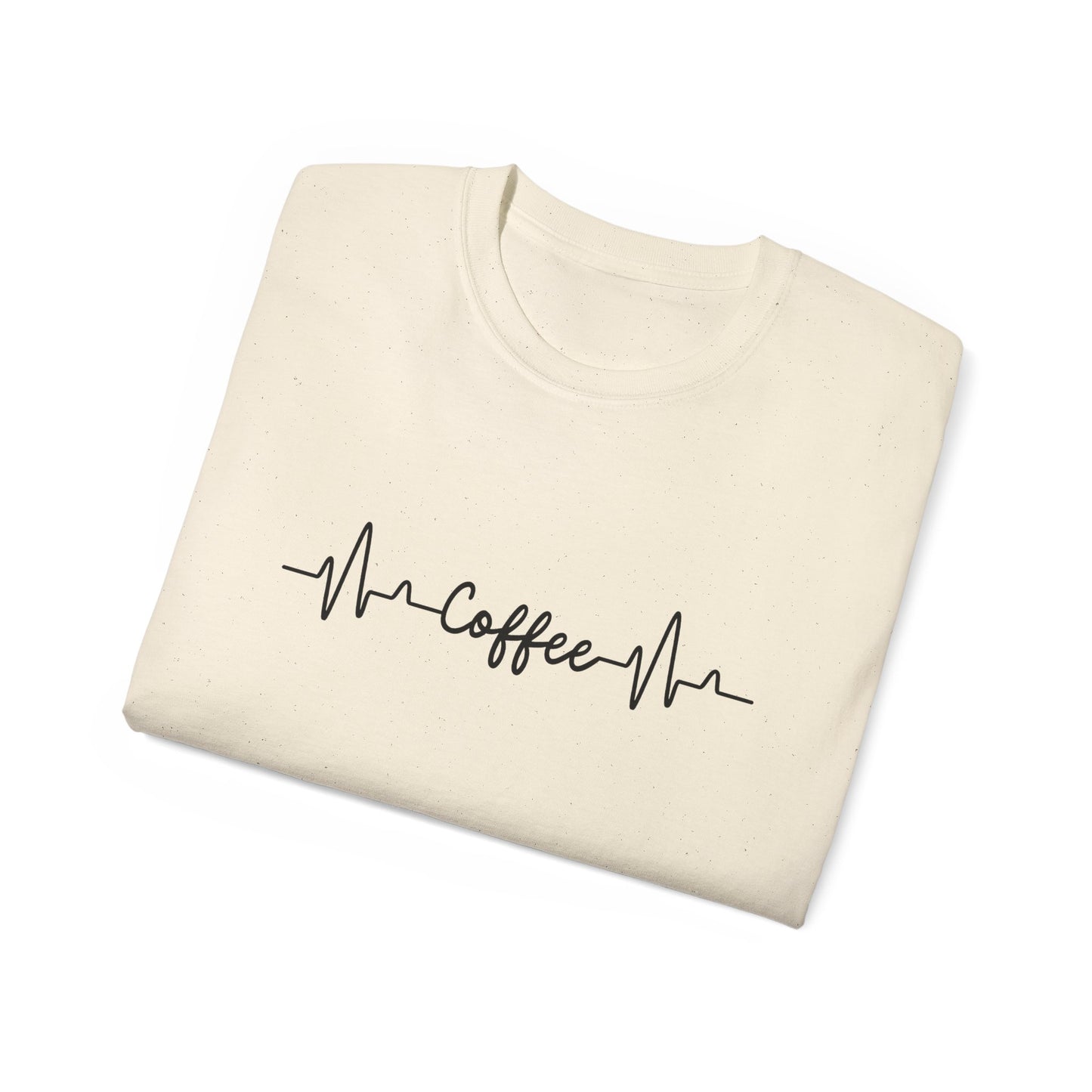 Coffee Heartbeat Tee — Coffee EKG Shirt for Coffee Lovers