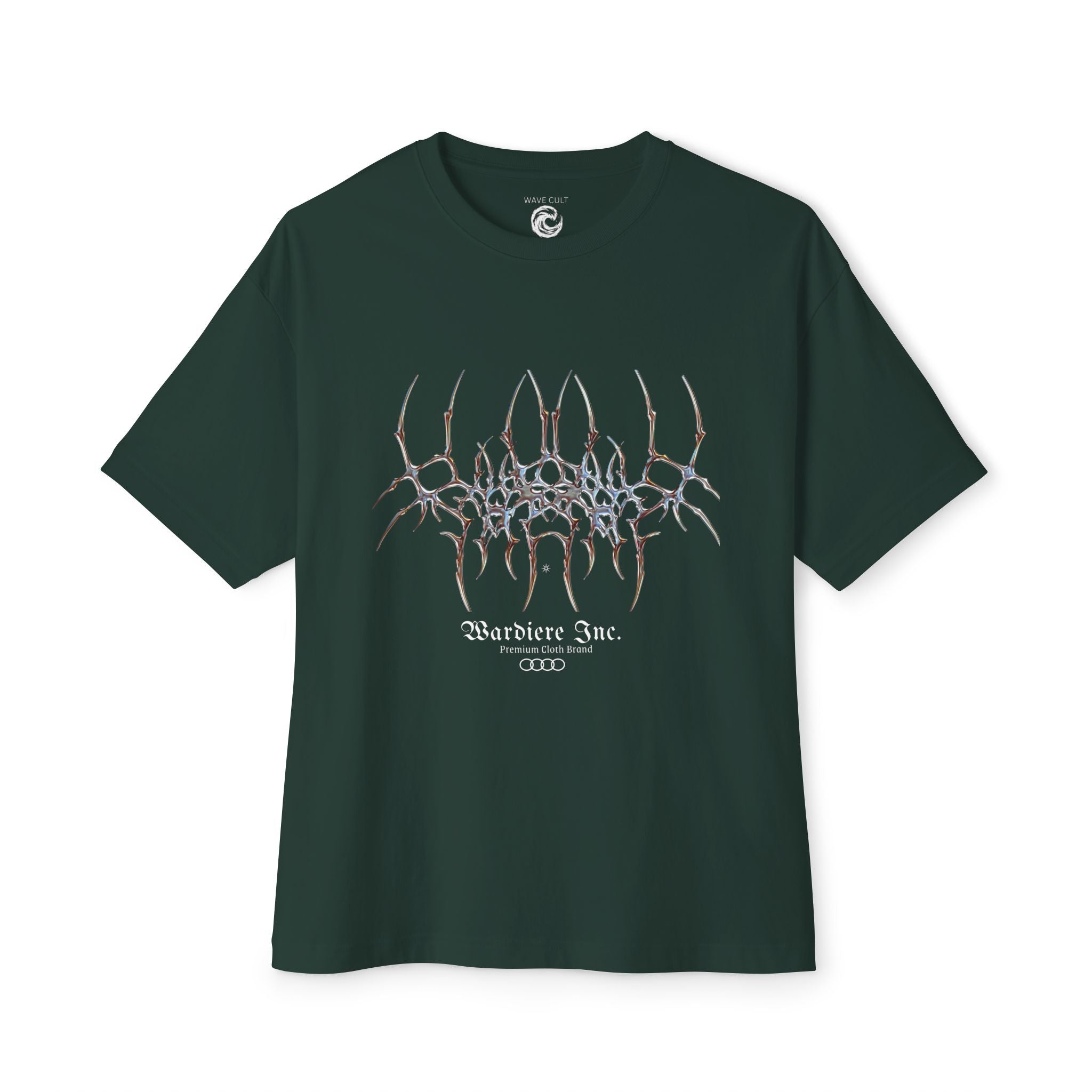 Abstract Symmetry Graphic Tee — Minimalist Fractal Cracked Design