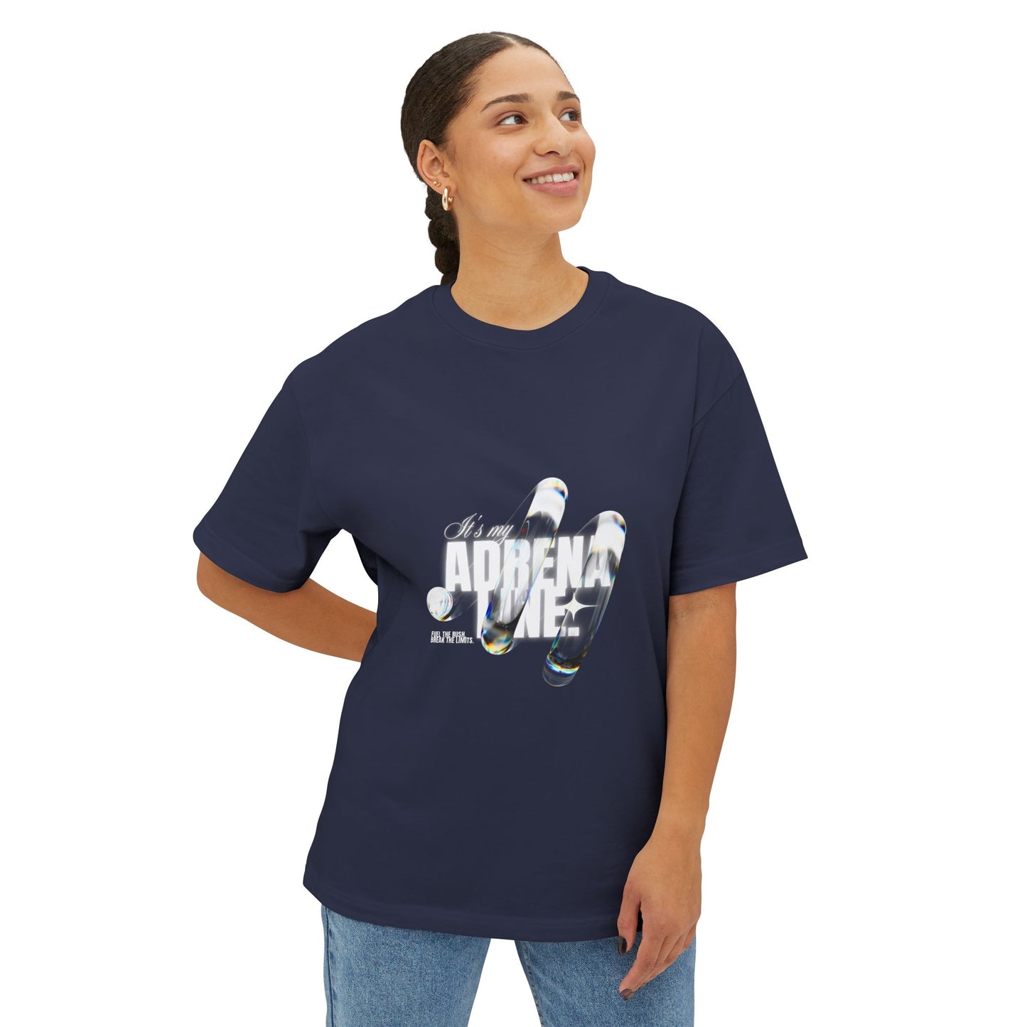 Adrenaline Surf Graphic Tee — Oversized Boxy Skate/Surf T-Shirt