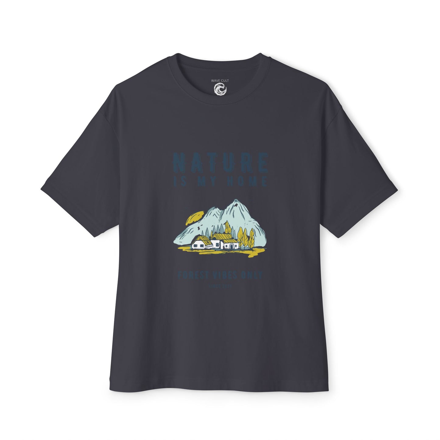 Nature Is My Home T‑Shirt — Mountain Cabin Forest Vibes Tee
