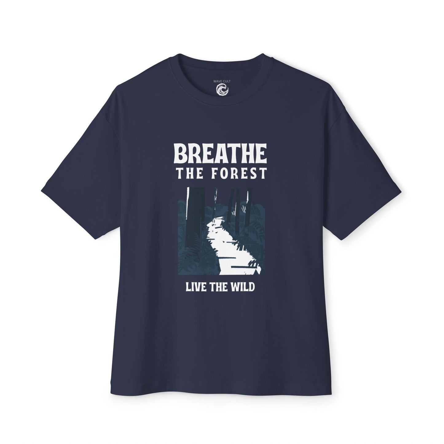 Breathe the Forest Graphic Tee — "Live the Wild" Nature T-Shirt