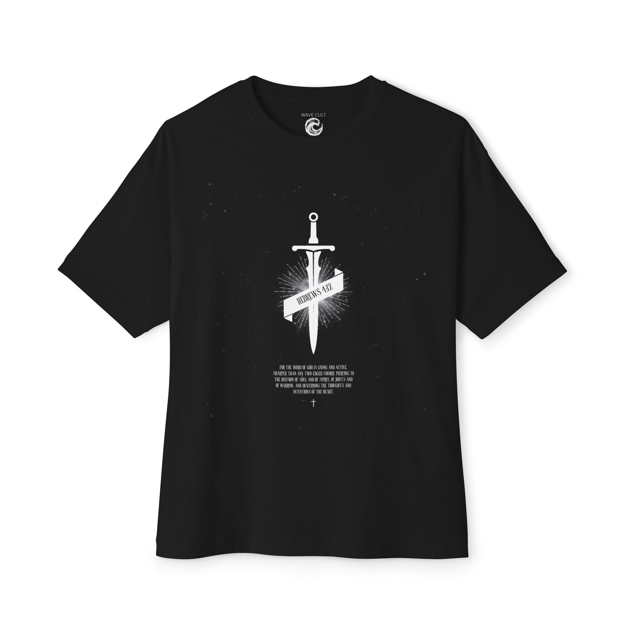 Dagger Tshirt — Dagger & Banner Graphic T-Shirt ("Forgive Us")