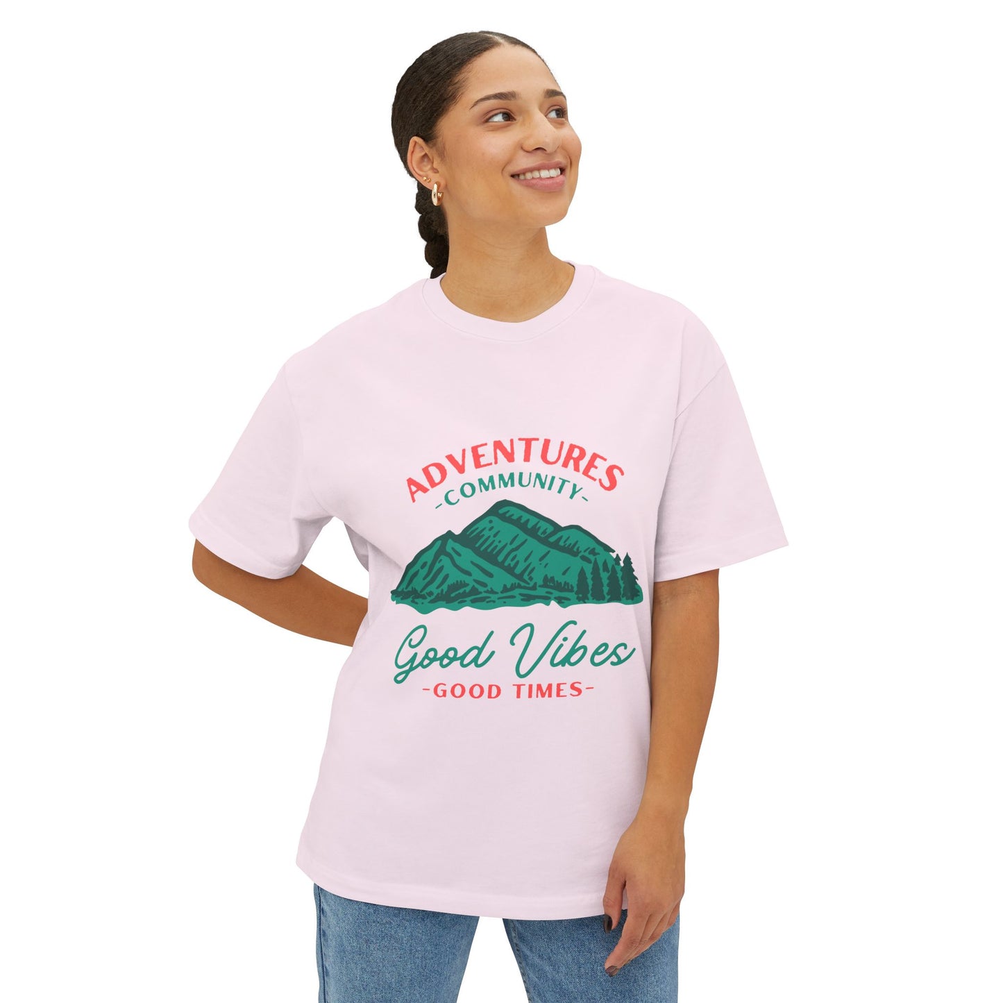 Good Vibes Mountain Tee — Adventures Community Graphic T-Shirt
