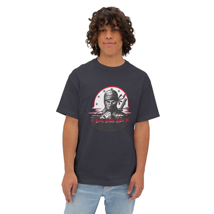 Ninja Warrior Graphic Tee — "Silent Shadow" Oversized Boxy T-Shirt