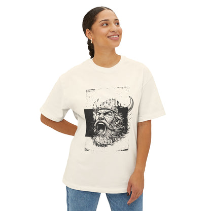 Viking Warrior Graphic Tee — Bold Norse Helmet Design