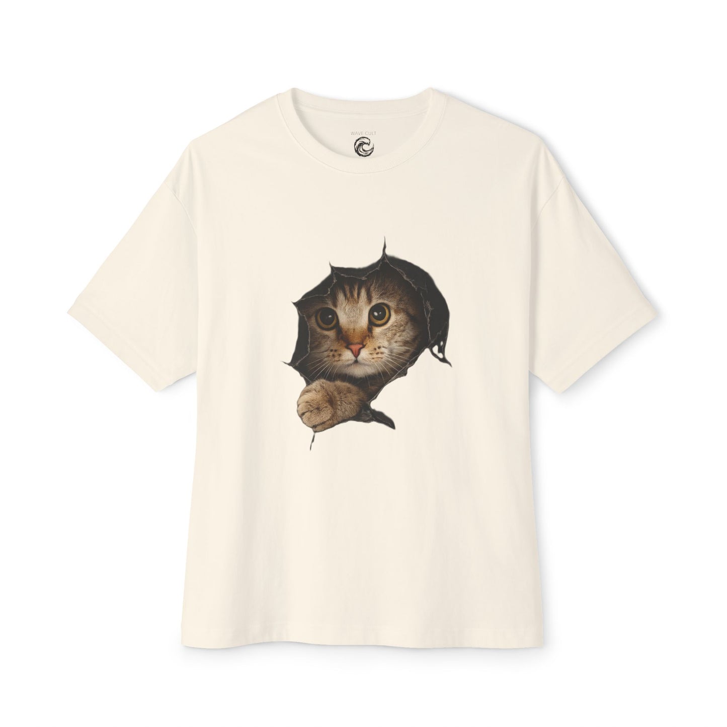 Cat Peeking Tee — Cute Kitten Graphic T-Shirt