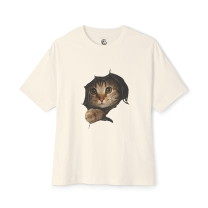 Cat Peeking Tee — Cute Kitten Graphic T-Shirt
