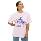 Tropical Paradise Boxy Tee — Palm Tree Oversized Graphic T-Shirt