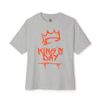 White tshirt King's Day — Oversized tshirt with Red Crown Design