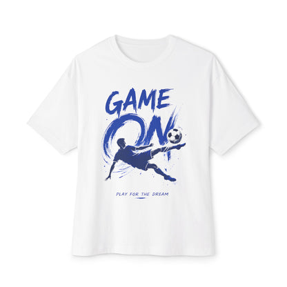 Soccer 'Game On' Graphic Tee – Play for the Dream Oversized Shirt