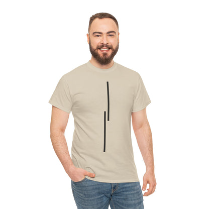 Minimalist Vertical Lines Unisex T‑Shirt — Modern Graphic Tee