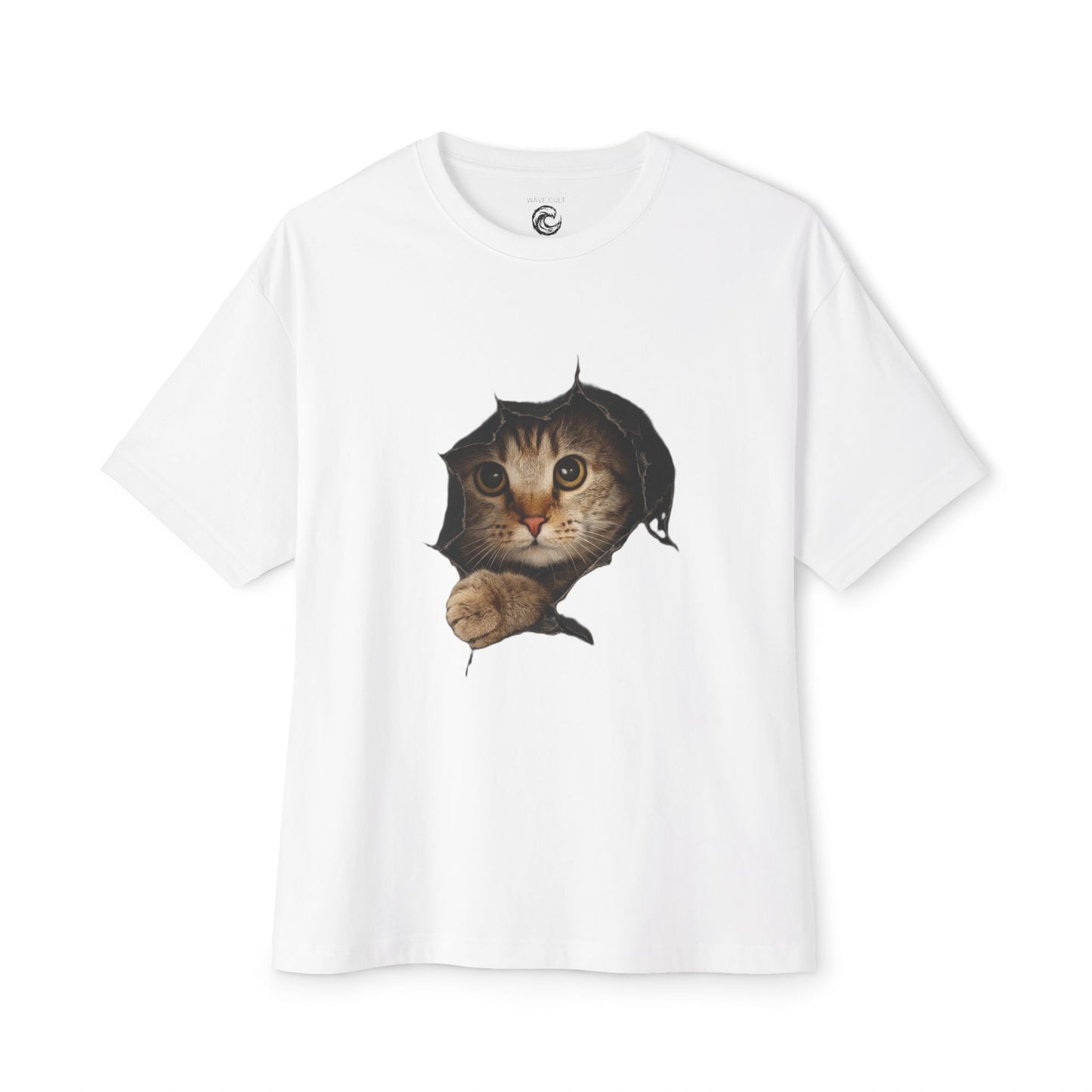 Cat Peeking Tee — Cute Kitten Graphic T-Shirt