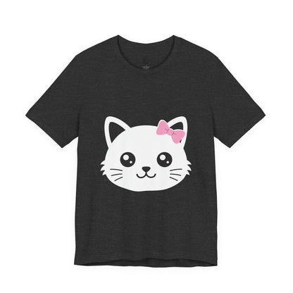 Cute Kawaii Cat Face Tee — Cute Kitty Graphic T-Shirt