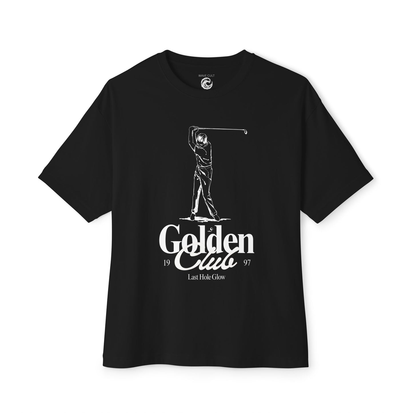 Golf Graphic Tee — "Golden Clue" Vintage Golfer T‑Shirt