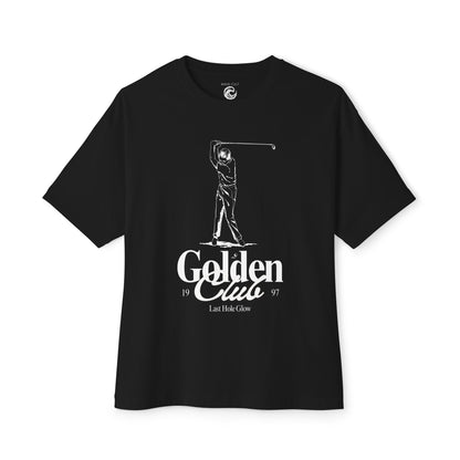 Golf Graphic Tee — "Golden Clue" Vintage Golfer T‑Shirt