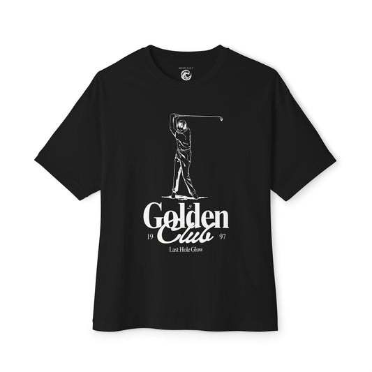 Golf Graphic Tee — "Golden Clue" Vintage Golfer T‑Shirt