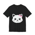 Cute Kawaii Cat Face Tee — Cute Kitty Graphic T-Shirt