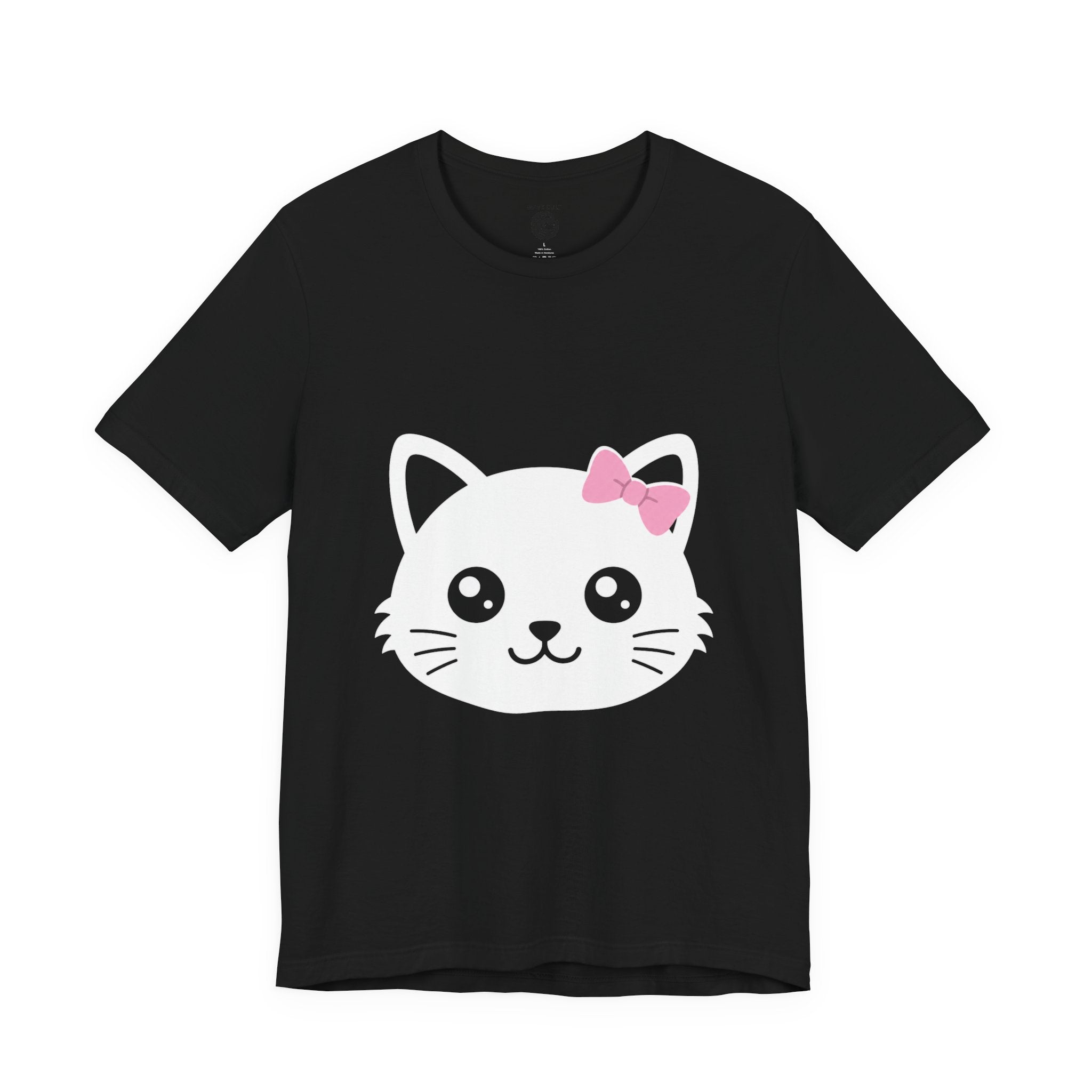 Cute Kawaii Cat Face Tee — Cute Kitty Graphic T-Shirt