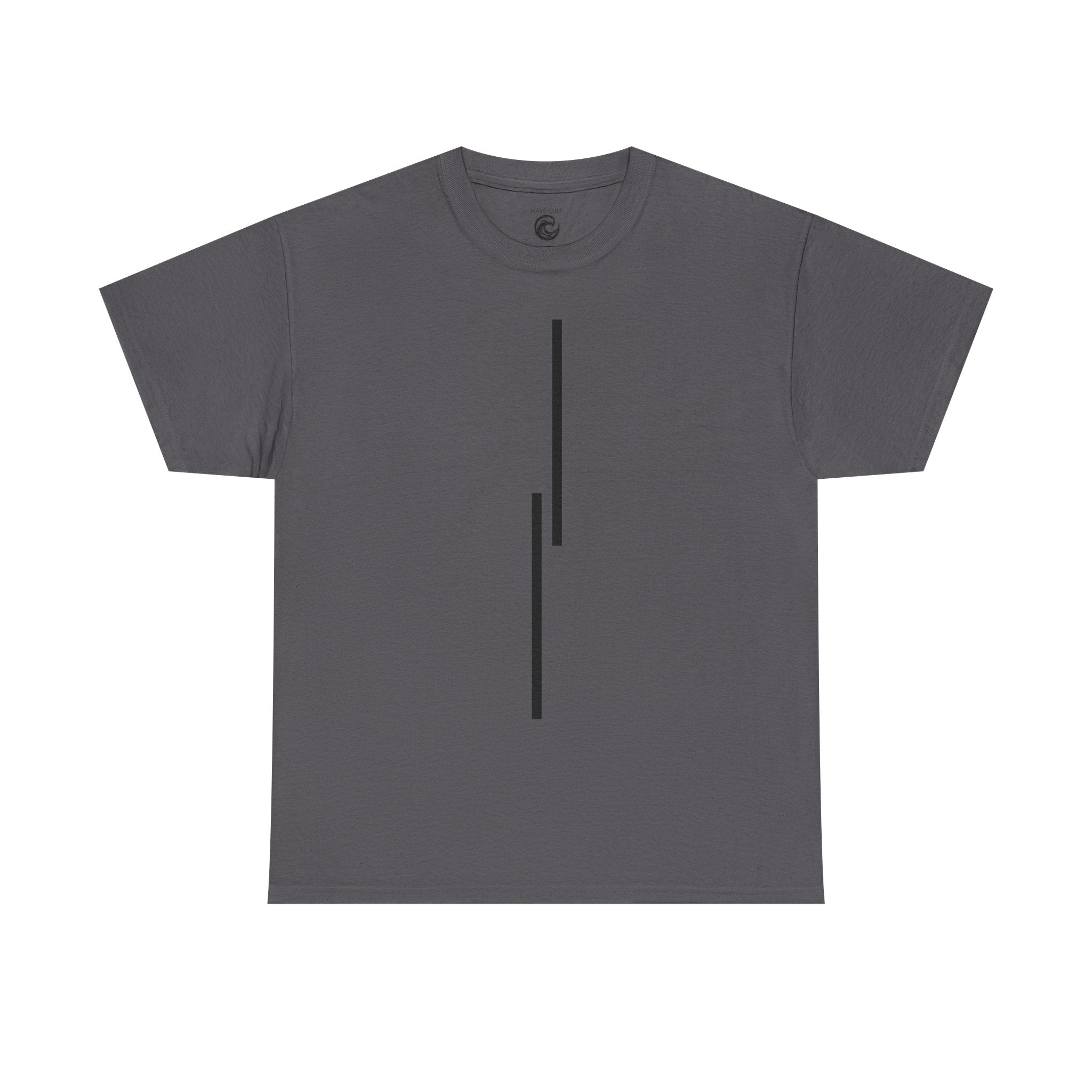 White tshirt - Minimalist Vertical Lines Unisex