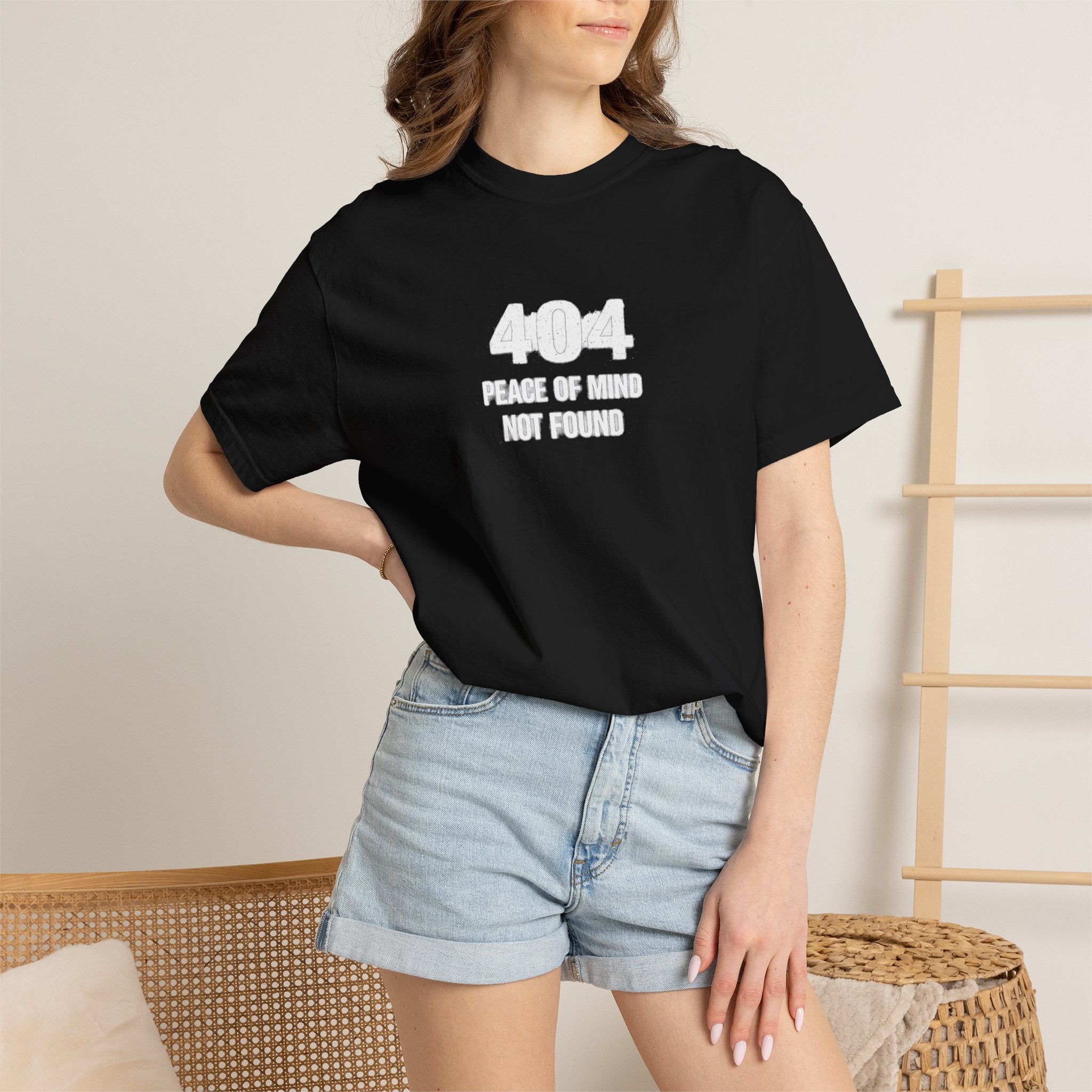 Overthinking TShirt — 404 Peace of Mind Not Found